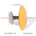 Detailed size parameters of two-tone geometric stainless steel ring with height and weight - Geometric Plate Style (XZ-R30467-GS)