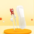 Children training chopsticks with red cartoon tiger and portable storage box case - Red Tiger Training Chopsticks With Box