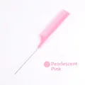 Pettine professionale a coda rosa perla con denti fini in plastica e punta in metallo - Rosa Perlato