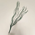 Dark green glitter decorative branch artificial stem for Christmas holiday decoration - Without Berries / Dark Green
