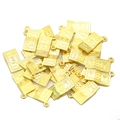 Goldene 100-Dollar-Geldschein-Anhänger aus Metall für DIY-Schmuckherstellung in Masse - Goldimitat