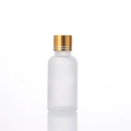 50ml; Gold-lined Cap + Inner Stopper + Frosted Glass Bottle; Glass