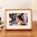 Natural beech wood photo frame with rounded edges and thick solid wood grain texture - Beech Wood
