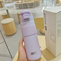 Light purple 700ml 316 stainless steel vacuum sports bottle with a silicone sleeve - 700ml / Purple