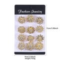 KZ060-1 New Gold Brooch Set