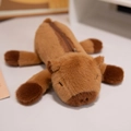 Simpatico astuccio peluche capibara in morbida pelliccia marrone con cerniera pratica - Capibara