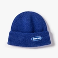 Winter knitted beanie in royal blue with ORDERLINESS patch and thick wool texture - Sky Blue (21B024)