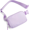 Waterproof polyester waist bag in light lavender purple for running and outdoor sports - Light Purple