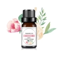Wasserlösliches Duftöl in 10ml brauner Glasflasche mit schwarzer Kappe und Blumenetikett - Luxus Blumen Duftöl