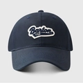 Unisex navy baseball cap with Barton 1768 embroidery, structured cotton twill sun hat - Navy Blue