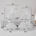 Witte geurkaarsen in de vorm van dinosaurussen, Tyrannosaurus en Stegosaurus - Witte Dinosaurus - Set van 4