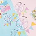 White Chinese geometric plastic cookie cutters and colorful triangular fondant molds - Triangle Fondant Cutter Set