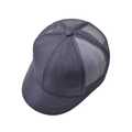 Detailed view of dark gray baseball cap with breathable mesh and short brim texture - Adjustable / Gray