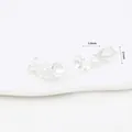 Silver screw-back ear clip converter with 5.8mm flat base for DIY jewelry making - Type 8 Pearl Cup Triangle Clip Thick Silver