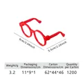 Cute red plastic cat sunglasses for pets and dolls, width 9cm and length 5.5cm - Red