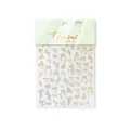 Golden bow and pearl nail art stickers with elegant bronzing patterns on white backing - to4818 New Bronzing Gold Crystal Diamond