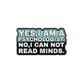Emaille-Pin für Psychologen in Mintgrün mit humorvollem Spruch für medizinisches Personal - Rechteckiger Slogan-Stil (QHXZ3229)