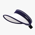 Navy blue and white UV protection sun visor with adjustable strap and interfacca logo - Adjustable / Navy Blue