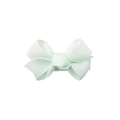 Detail showing high-quality mint green grosgrain ribbon texture of a bow hair clip - Mint Green (19)