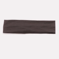 Breathable cotton sports headband for running in a dark brown finish - Khaki