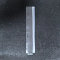 Single transparent EVA ziplock bag for jewelry protection on dark textured surface - 28*5cm Transparent Horizontal