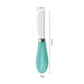 Coltello da burro con manico in ceramica turchese e lama in acciaio inossidabile - verde chiaro
