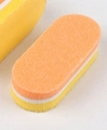 Bloc polissoir ongles à trois couches orange blanc et jaune pour manucure pro - Orange Et Jaune Triple Couche