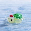 Miniatur-Schildkröte aus Harz mit roter Weihnachtsmütze für DIY-Feiertagslandschaft - 3# Weihnachts-Schildkröte