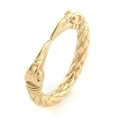 Vintage punk adelaar ring voor heren in goud met een draak schubben textuur - US 9 / Goud