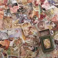 Mini carte vintage Art Nouveau di Alphonse Mucha in una scatola da collezione verde - Mucha