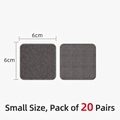 Grey 6x6cm square anti-slip furniture pads in small size 20 pairs pack for sofa and bed - 20 Pairs Pack / 6x6cm (Standard) / Gray
