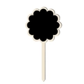 Mini flower shaped wooden chalkboard sign with pointed stake for party decor - Flower Stamen / Base Style 7.5*10*0.3CM