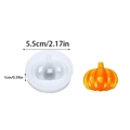 Halloween pumpkin silicone mold with 5.5cm diameter for DIY candles and soap - Pumpkin Patch Mold / White