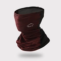 Dark red ice silk sun protection mask with black mesh and Sport logo for outdoor use - Sport Style Wine Red (8123)
