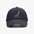 Dark blue breathable quick-dry baseball cap with gold embroidery and mesh texture - Adjustable / Navy Blue