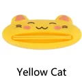 Cartoon yellow cat toothpaste squeezer made of durable plastic for facial cleanser - Yellow Cat