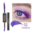 Mascara viola a doppia estremità con scovolino in fibra per allungare e volumizzare - N. 02 / Viola