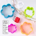 6-piece colorful flower cookie cutters set in graduated sizes from 2.7 to 9.3 cm - Plum Blossom Cookie Cutter Set 6-Piece