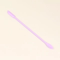 Purple silicone spatula spoon tool with double ends for cosmetic jars and jam bottles - Medium Light Purple