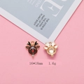 Bronze reindeer Christmas alloy pendant charm for DIY jewelry 16x18mm 1.6g size - Reindeer (F298-1) / 10 Pieces/Pack (16*18mm)