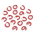 Anellini aperti rosso brillante per creazione gioielli fai da te e accessori collane - Rosso (anello Di Apertura)