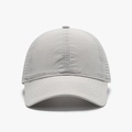Light gray breathable mesh baseball cap with laser-cut ventilation holes and quick-dry fabric - Adjustable / Light Gray