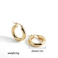 25mm Smooth Chunky Hoop (22215_2)