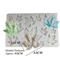 Maple leaf silicone mold for DIY fondant cake decoration and crafting with 3.1cm maple shapes - Maple Leaf Combination Set