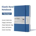 Deep blue A5 dotted bullet journal with elastic closure and 160 pages of 100g thick paper - A5 / Blue