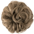 Light brown messy bun hairpiece made of synthetic high-temperature fiber for volume - 86/10 Sand Blonde Mixed Brown