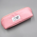 Rosa Federmäppchen mit großer Kapazität und Cartoon-Alpaka-Patch für Schüler - Rosa