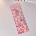 Macro shot of cute laser pink rabbit and tulip stickers for scrapbooking and DIY decor - 1# Tulip Rabbit