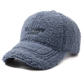 Berretto da baseball in sherpa blu con ricamo California Coast per l'inverno - Regolabile / Blu