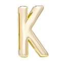 Golden 10mm alloy letter K charm with a polished finish for DIY bracelets and crafts - 10mm Full Drill Letter / Letter K